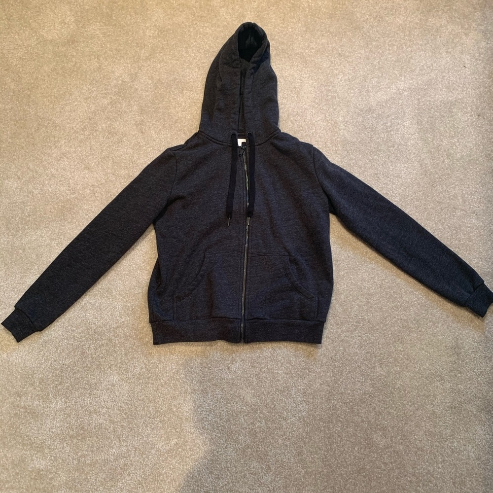 H&M Basics Black Zip-Up Jacket